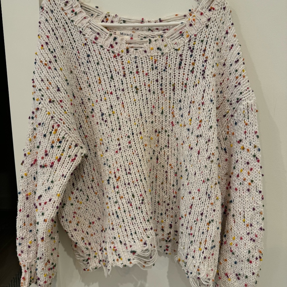 Multi colored sweater